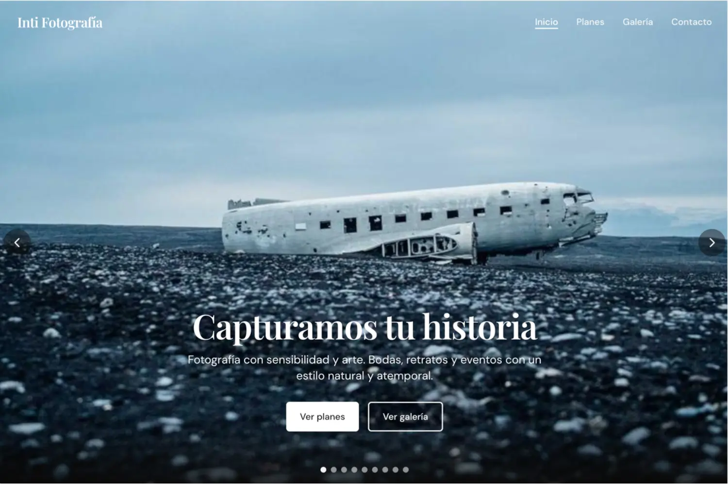 Landing - Inti Fotografía